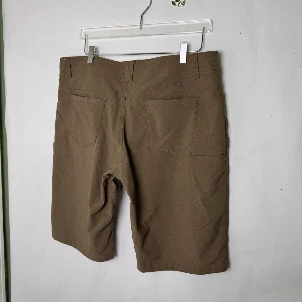 Kuhl Men’s Shift Amphibia Outdoor Athleisure Shorts Size 38 In Taupe Quick Dry